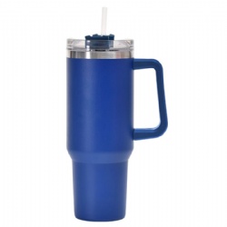 40oz Handle Vacuum Insulated Tumbler With Straw
