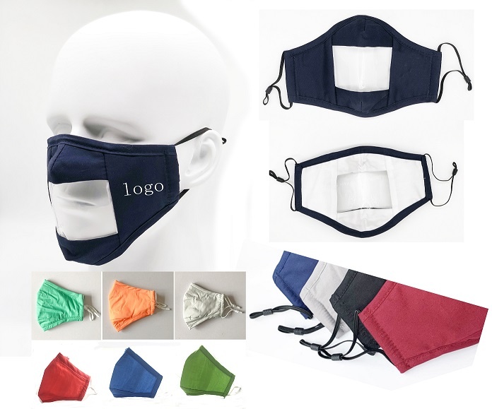 Reusable Protective Clear Face Mask With Window