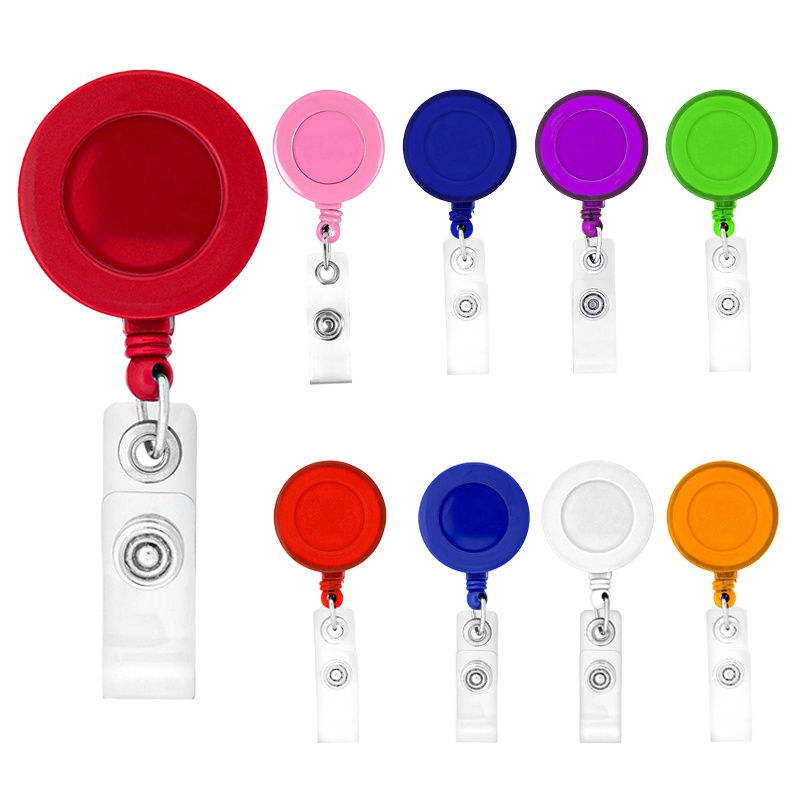 Round Retractable Badge Reel