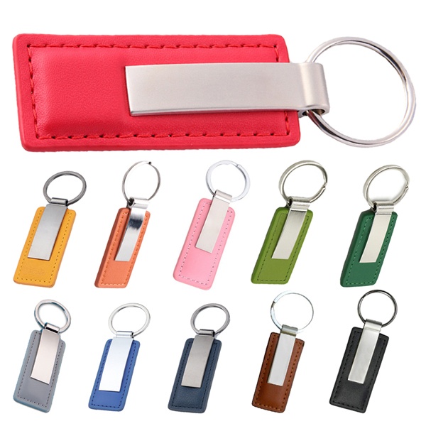 PU Leather Metal Keychain