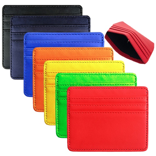 Leather Credit Card Holder Money Clip