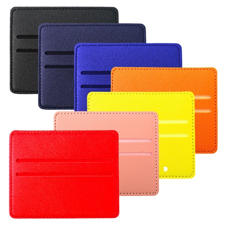 2 Pockets PU Leather Card Holder