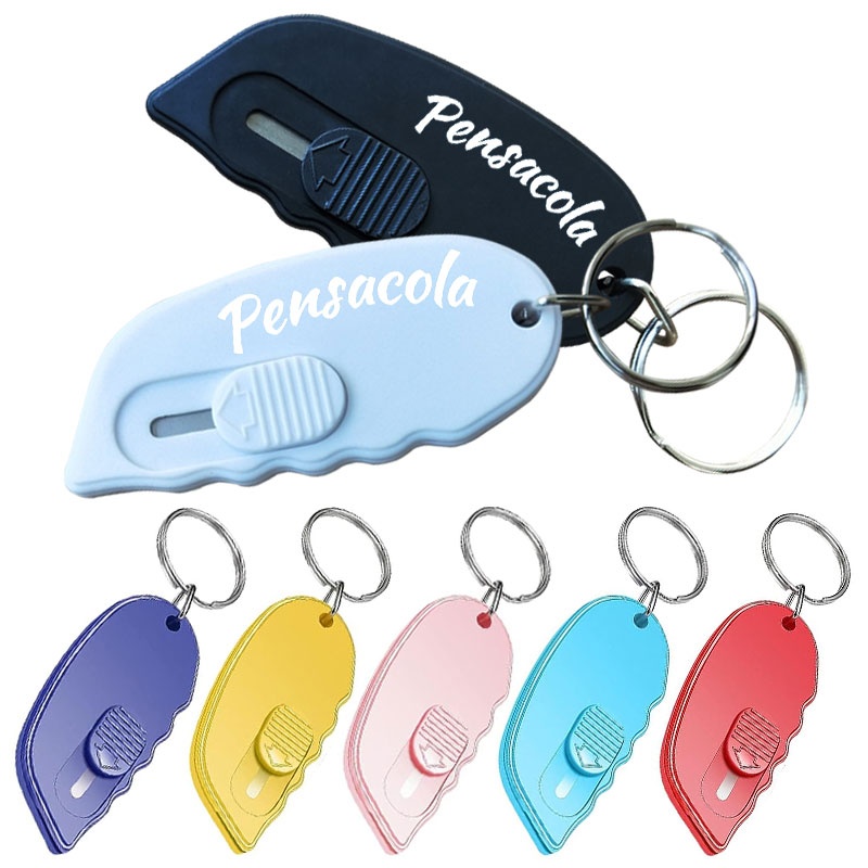 Retractable Box Cutter Keychain