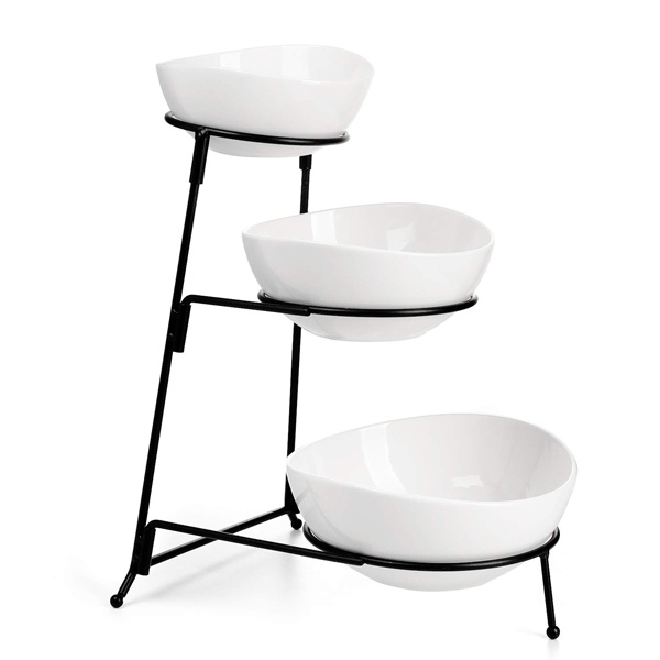 3 Tier Oval Bowl Set