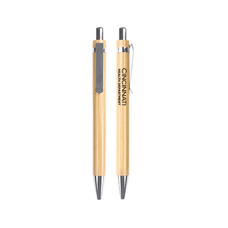 Bamboo Pen W/Clip