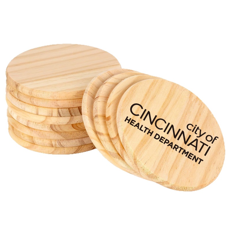 Round Bamboo Coasters