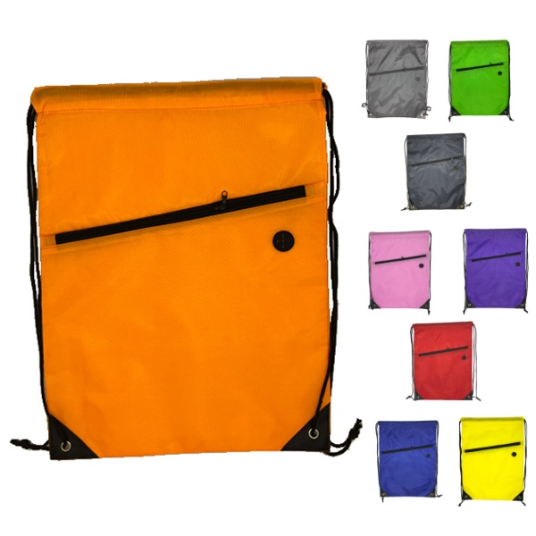 Sport backpack with front zipper
