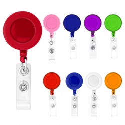 Round Retractable Badge Reel