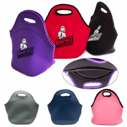 Portable Neoprene Zippered Lunch Bag