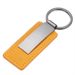 PU Leather Metal Keychain