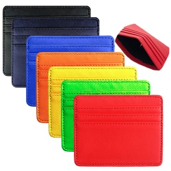 Leather Credit Card Holder Money Clip