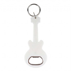 Guitar Shaped Metal Beer Bottle Opener Key Chain