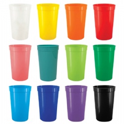 16 Oz. Smooth Plastic Stadium Cup