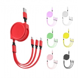 Retractable 3-In-1 Charging Cable