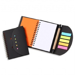 Spiral Notebook w/Sticky Notes and Flags & Pen