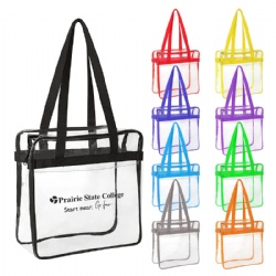 Stadium Clear Zipper Tote Bag