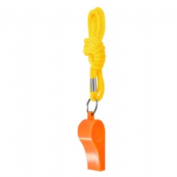 Sports Plastic Whistle w/Lanyard