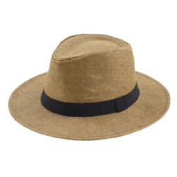 Outdoor Wide Brim Straw Hat With Ribbon