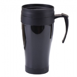 16oz Double Wall Plastic Travel Cup W/ Handle