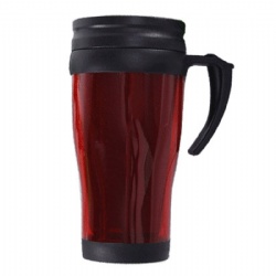 16oz Double Wall Plastic Travel Cup W/ Handle