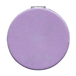 Full Color Double Sided PU Leather Foldable Cosmetic Mirror