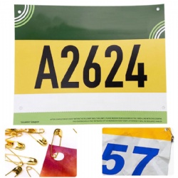 Paper Running Bibs W/ Tear-able Tag