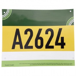 Paper Running Bibs W/ Tear-able Tag