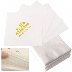 White 3 Ply Beverage Napkins