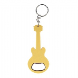 Guitar Shaped Metal Beer Bottle Opener Key Chain