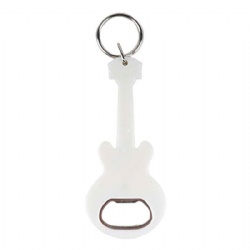 Guitar Shaped Metal Beer Bottle Opener Key Chain