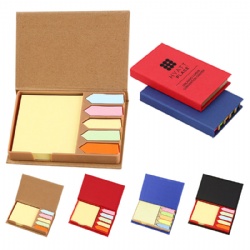 Portable Memo Pad and Sticky Note Set