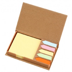 Portable Memo Pad and Sticky Note Set