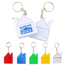 House Measuring Tape Keychain