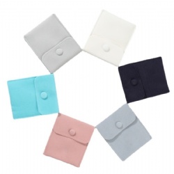 Jewelry Pouch Bag with Snap Button