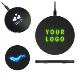 Wireless Charger With Led Logo