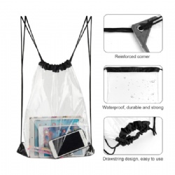 Clear Drawstring Sport Backpack