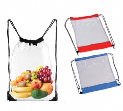 Small Clear Drawstring Sport Backpack