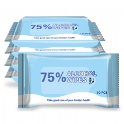 Antibacterial wipes in 10 pack